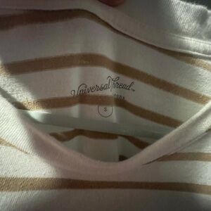 Casual White & Yellow Stripped Sun Dress